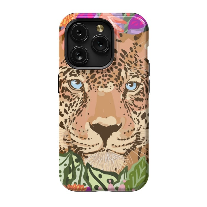 iPhone 15 Pro StrongFit Peek A Boo Leopard by Uma Prabhakar Gokhale
