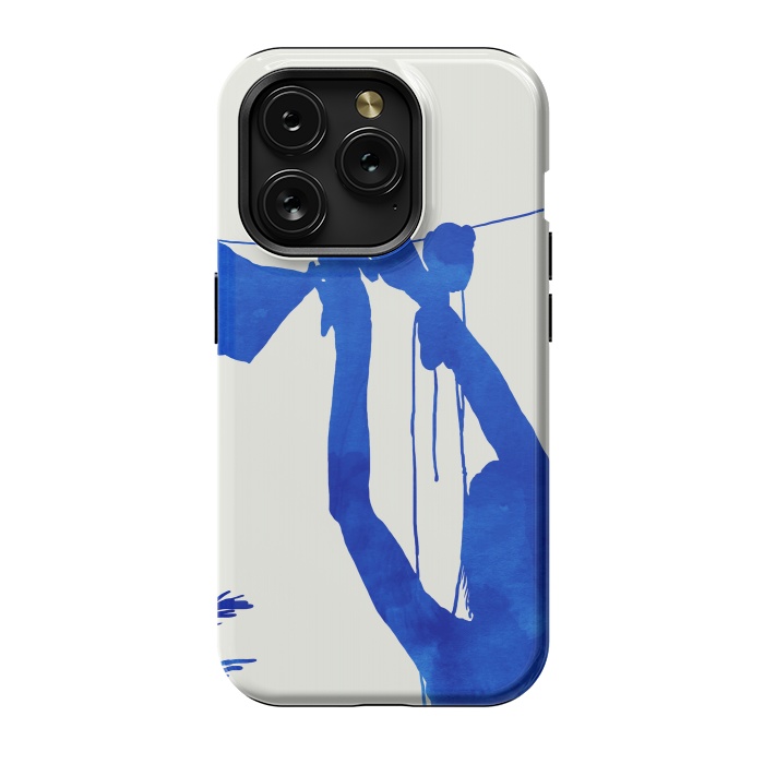 iPhone 15 Pro StrongFit Blue Nude Vacay Matisse by Uma Prabhakar Gokhale
