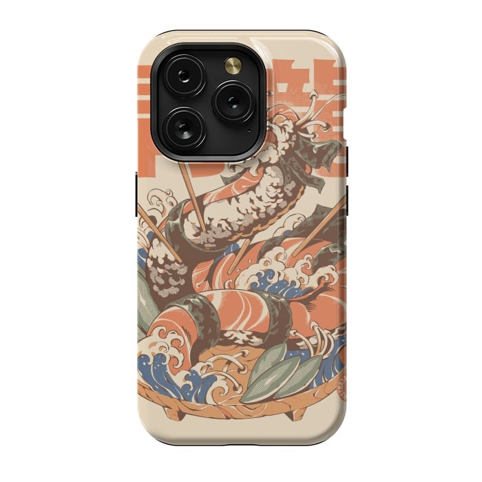 iPhone 15 Pro StrongFit Dragon Sushi by Ilustrata