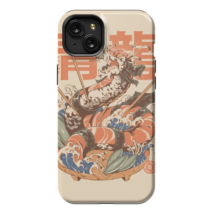 iPhone 15 Plus StrongFit Dragon Sushi by Ilustrata