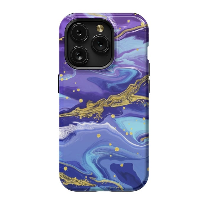 iPhone 15 Pro StrongFit Colorful Marble by ArtsCase