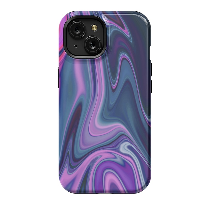 iPhone 15 StrongFit Liquid Purple Pink and Blue Colors by ArtsCase