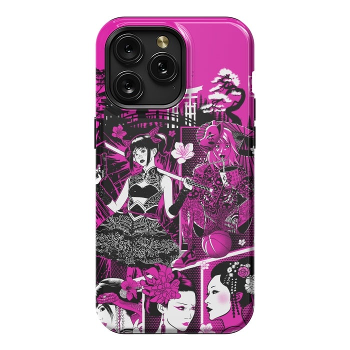 iPhone 15 Pro Max StrongFit pink geisha  by Alberto
