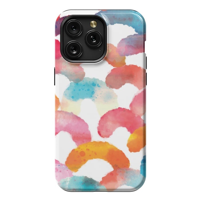 iPhone 15 Pro Max StrongFit Watercolor multi scales by MALLIKA