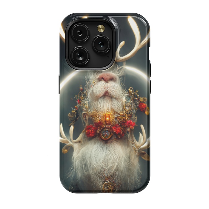 iPhone 15 Pro StrongFit Santa reindeer by haroulita