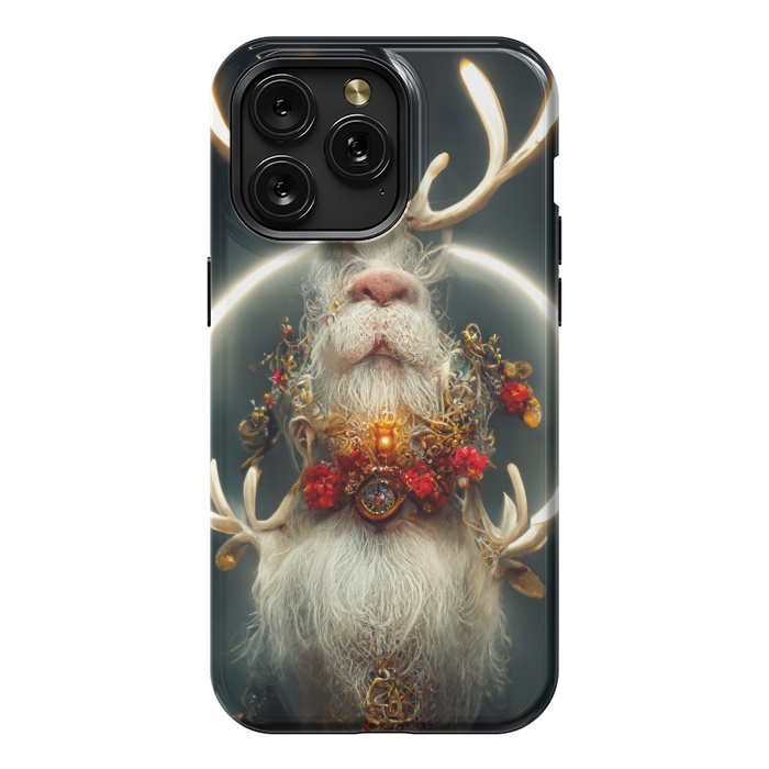iPhone 15 Pro Max StrongFit Santa reindeer by haroulita