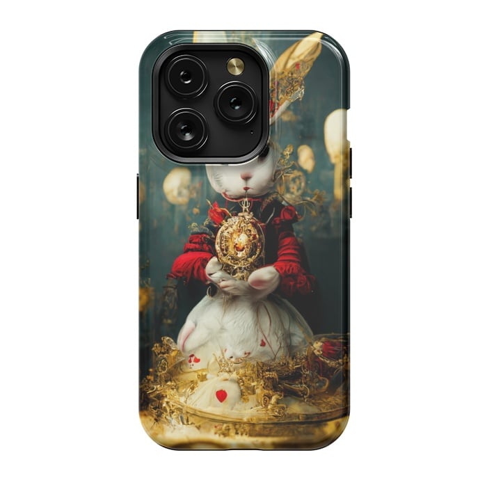 iPhone 15 Pro StrongFit white rabbit , Alice by haroulita