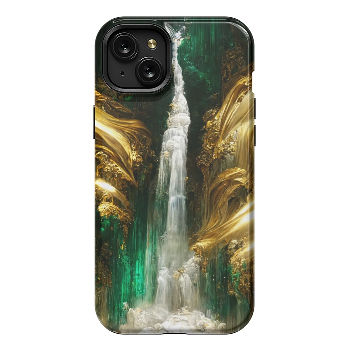 iPhone 15 Plus StrongFit sparkle waterfall by haroulita