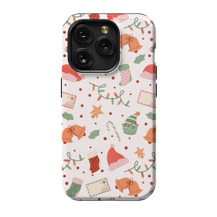 iPhone 15 Pro StrongFit Christmas Pattern XXXXX by ArtsCase