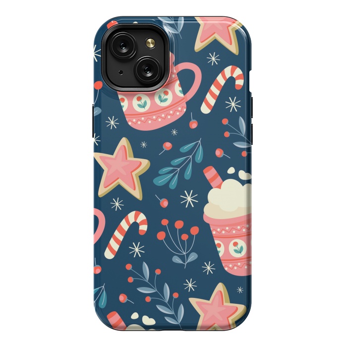 iPhone 15 Plus StrongFit Cute Christmas Pattern VI by ArtsCase