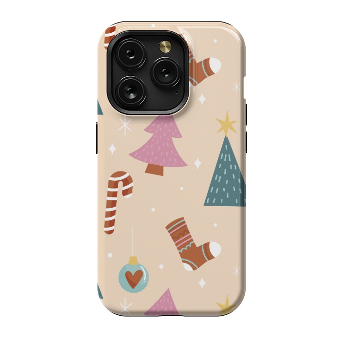 iPhone 15 Pro StrongFit Original Pattern in Christmas by ArtsCase