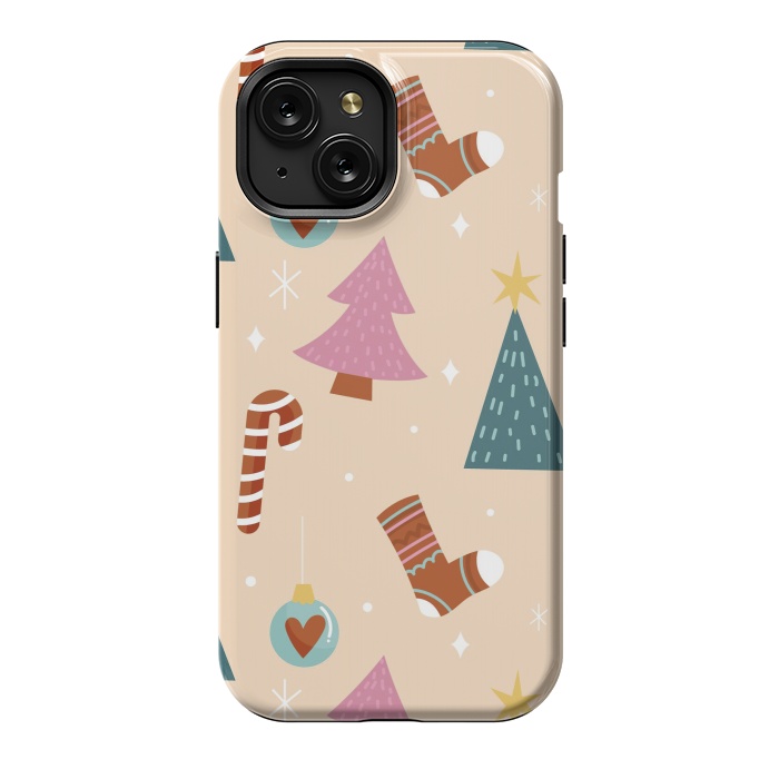 iPhone 15 StrongFit Original Pattern in Christmas by ArtsCase