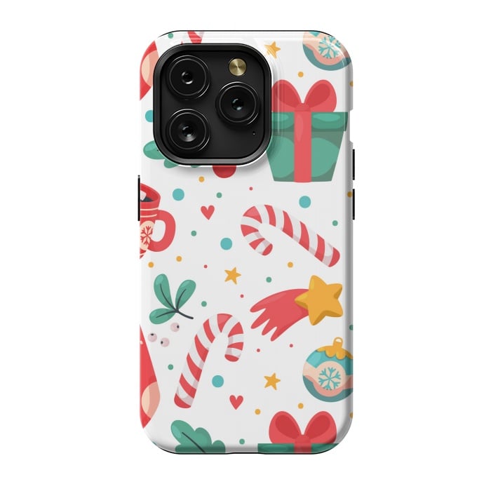 iPhone 15 Pro StrongFit Christmas Pattern by ArtsCase