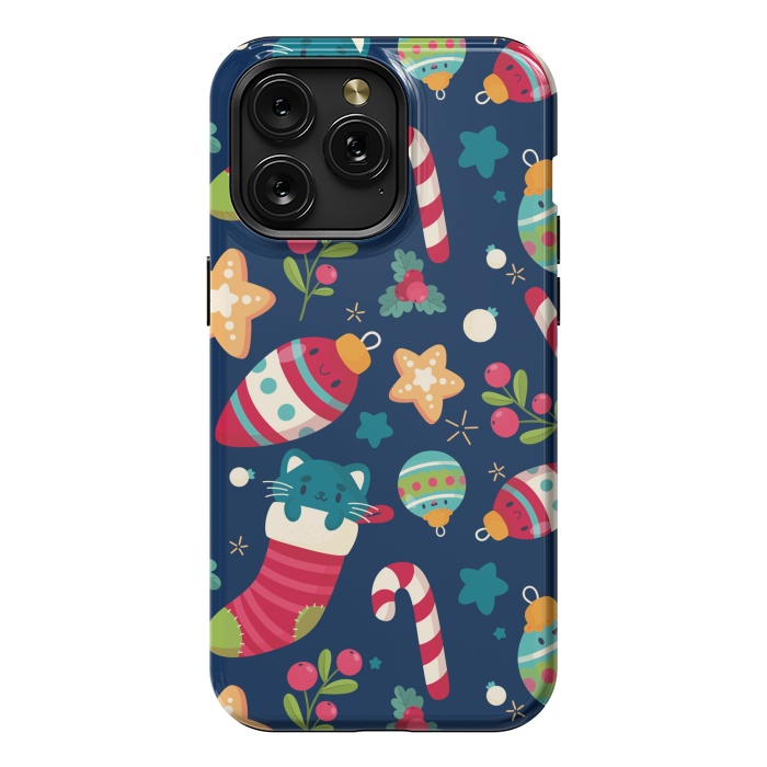 iPhone 15 Pro Max StrongFit A Cat in Christmas by ArtsCase
