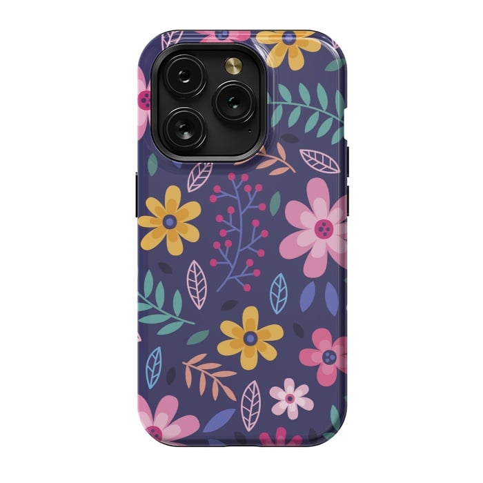 iPhone 15 Pro StrongFit Pink Flowers for You  by ArtsCase