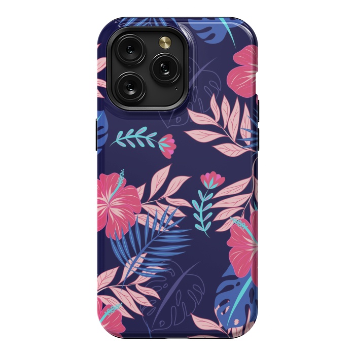 iPhone 15 Pro Max StrongFit VIBRE AND HAPPY LEAVES by ArtsCase