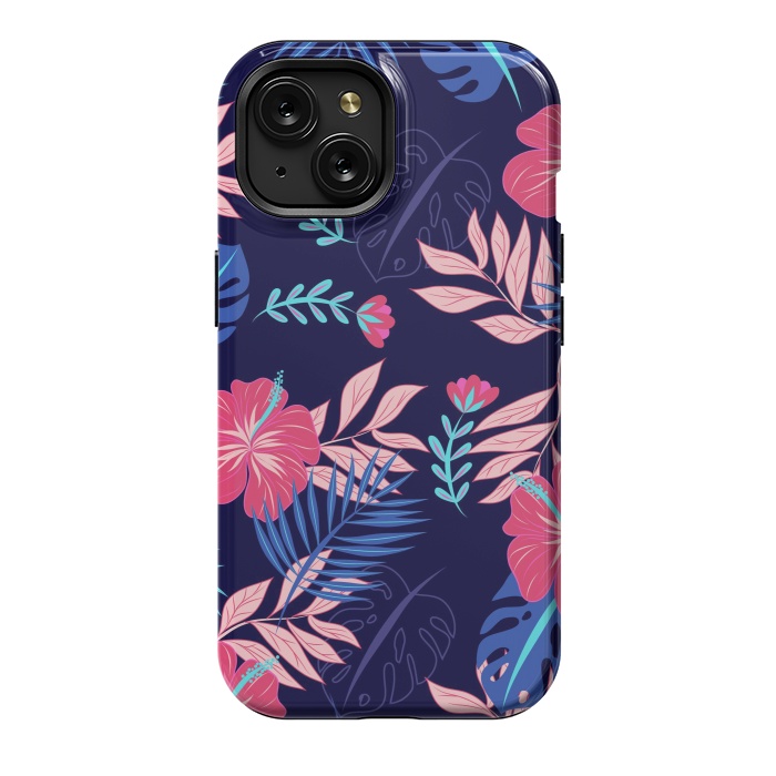 iPhone 15 StrongFit VIBRE AND HAPPY LEAVES by ArtsCase
