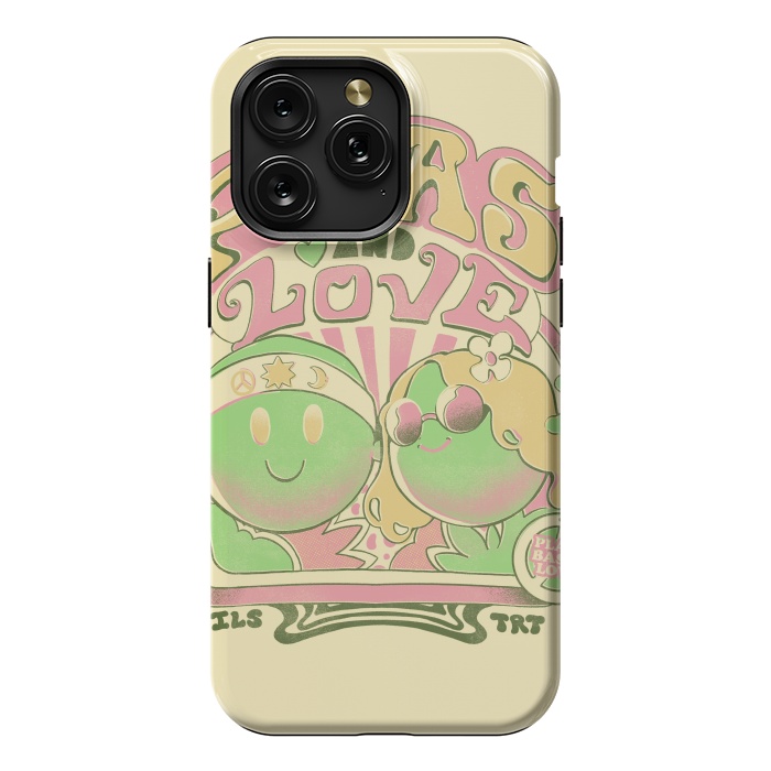 iPhone 15 Pro Max StrongFit Peas and Love by Ilustrata