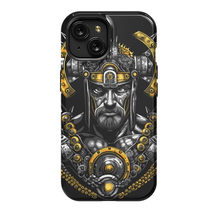 iPhone 15 StrongFit Fantasy warrior with spikes by Alberto