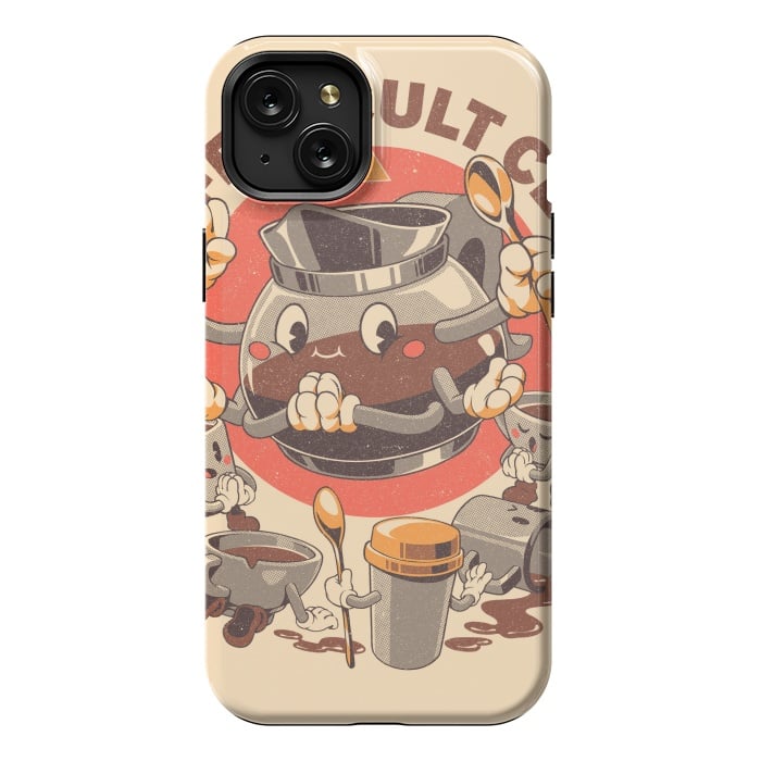iPhone 15 Plus StrongFit Holy Coffee Club by Ilustrata