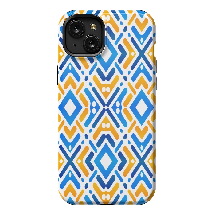 iPhone 15 Plus StrongFit Colorful pattern by Bledi