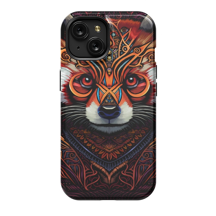 iPhone 15 StrongFit Indian tribal red panda by Alberto