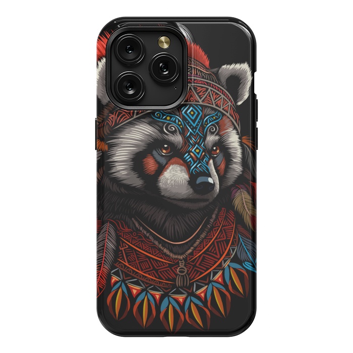 iPhone 15 Pro Max StrongFit Red panda Indian Chief by Alberto