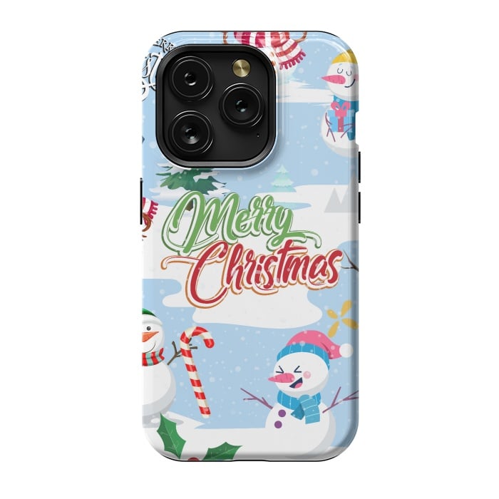 iPhone 15 Pro StrongFit Snowman 2 by Bledi