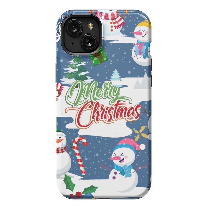 iPhone 15 Plus StrongFit Snowman 3 by Bledi