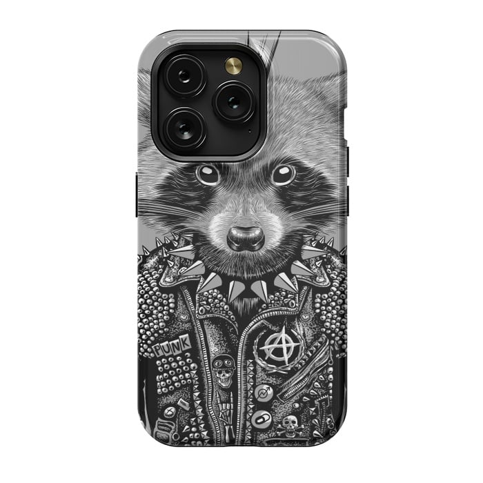 iPhone 15 Pro StrongFit Punk raccoon by Alberto
