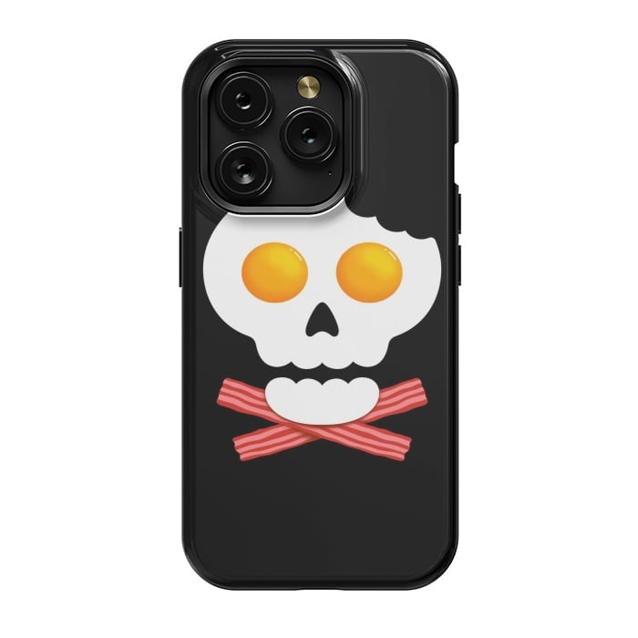iPhone 15 Pro StrongFit Breakfast Skull 1 by Afif Quilimo