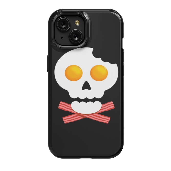 iPhone 15 StrongFit Breakfast Skull 1 by Afif Quilimo