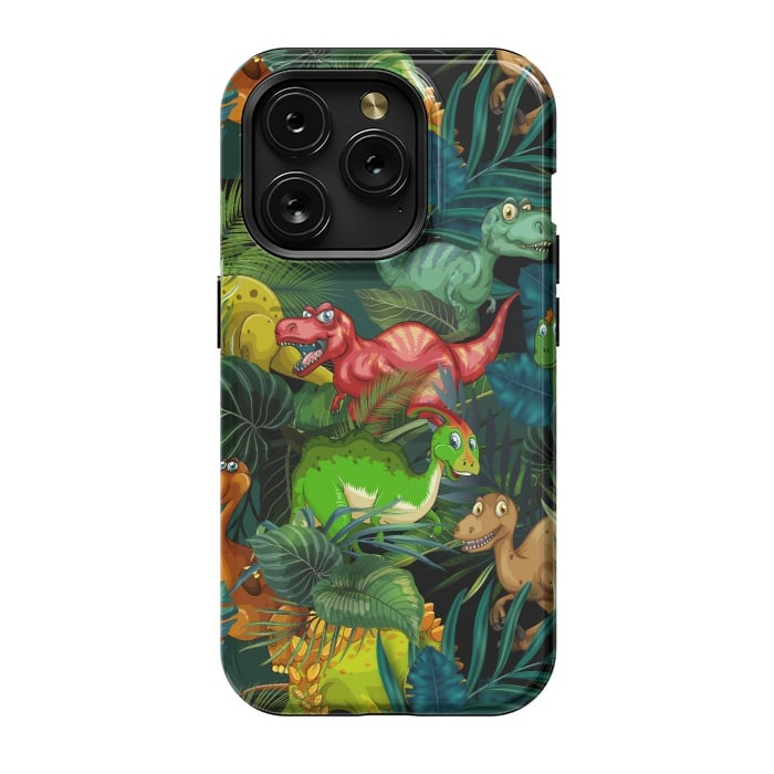 iPhone 15 Pro StrongFit Dinosaur Park by Bledi