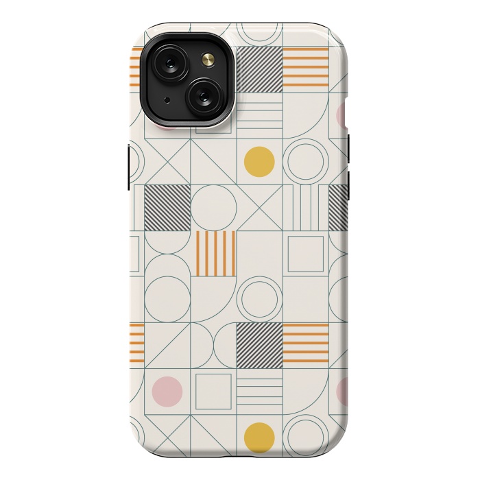 iPhone 15 Plus StrongFit Spring Bauhaus Lines by ArtPrInk