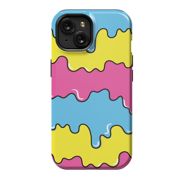 iPhone 15 StrongFit Melted colors by Coffee Man
