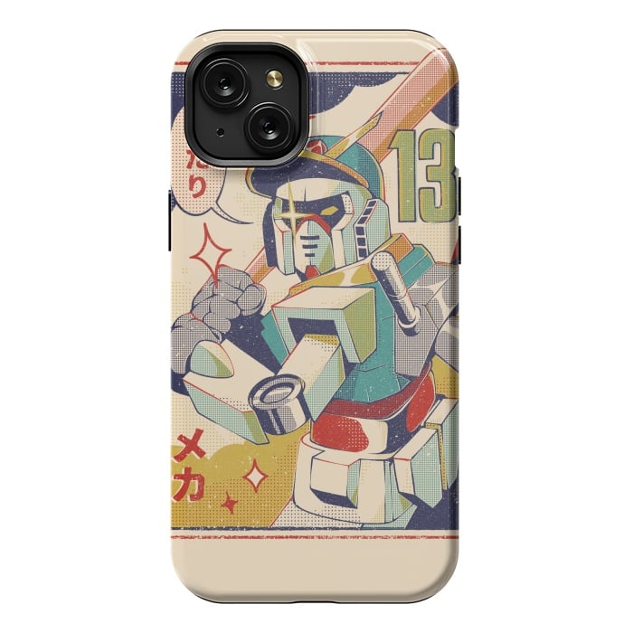 iPhone 15 Plus StrongFit Baseball Mecha by Ilustrata