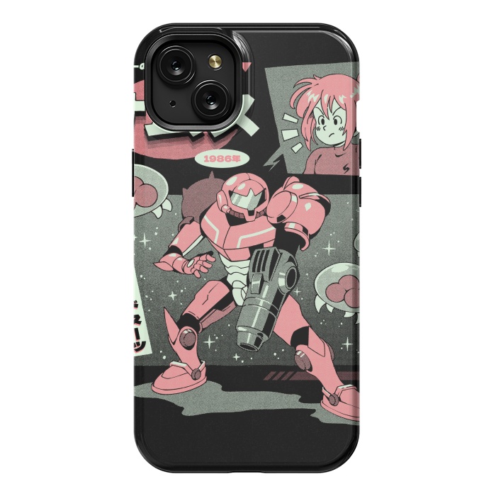 iPhone 15 Plus StrongFit Bounty Hunter From Space by Ilustrata