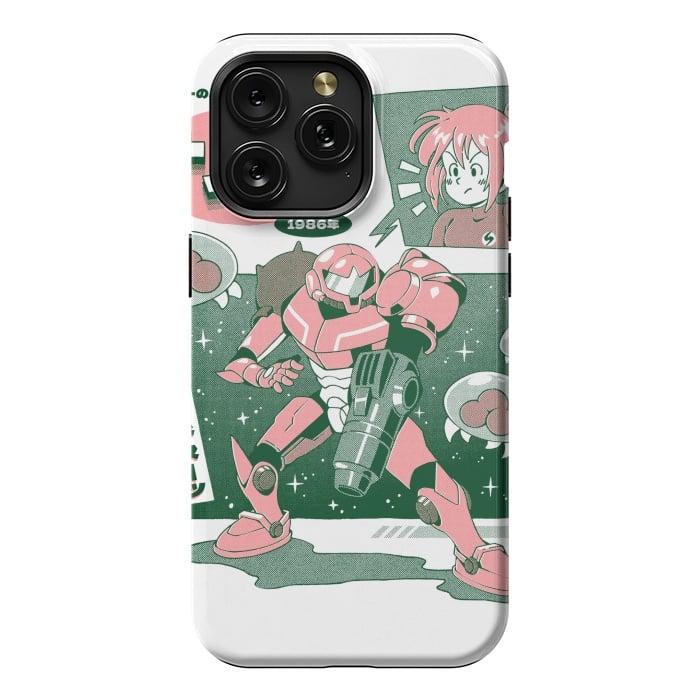 iPhone 15 Pro Max StrongFit Bounty Hunter From Space - White by Ilustrata