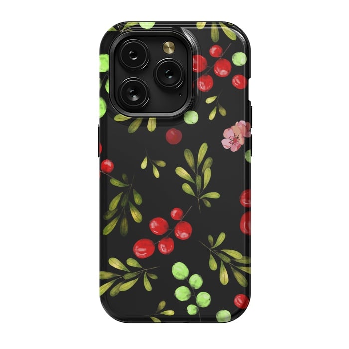 iPhone 15 Pro StrongFit Berries Pattern by Bledi
