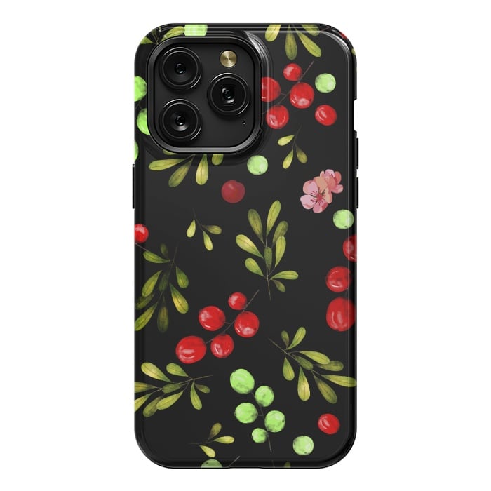 iPhone 15 Pro Max StrongFit Berries Pattern by Bledi