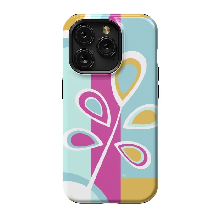 iPhone 15 Pro StrongFit Cool retro flower by Martina