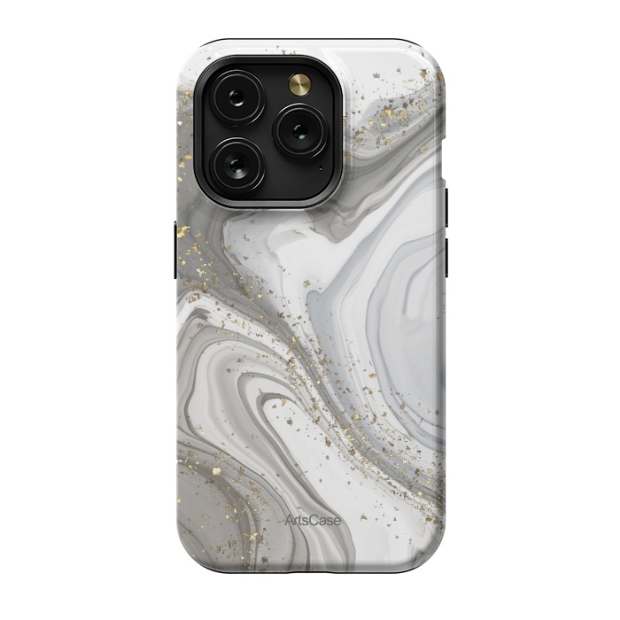 iPhone 15 Pro StrongFit Gray Clouds by ArtsCase
