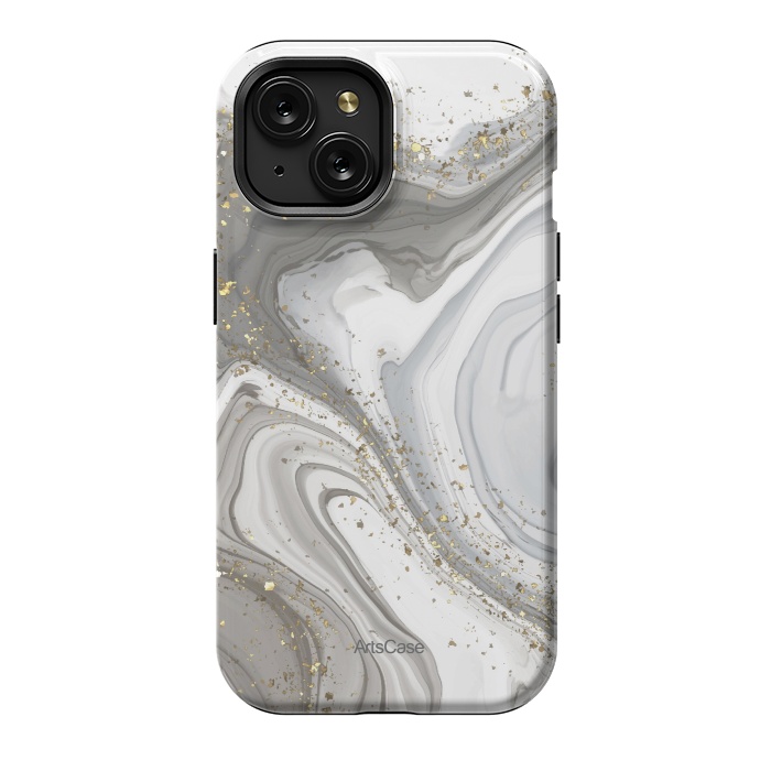 iPhone 15 StrongFit Gray Clouds by ArtsCase