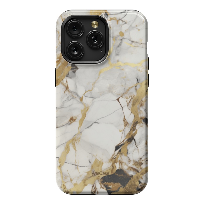 iPhone 15 Pro Max StrongFit Gold dust by ArtsCase