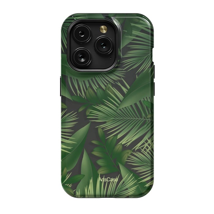 iPhone 15 Pro StrongFit Tropical Leaves I by ArtsCase