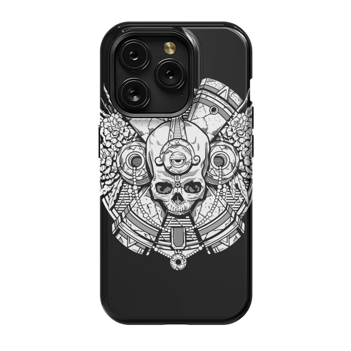 iPhone 15 Pro StrongFit Aztec Skull by Winston
