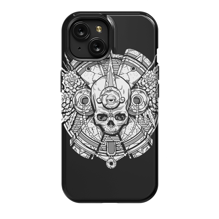 iPhone 15 StrongFit Aztec Skull by Winston