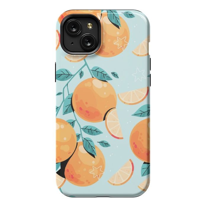 iPhone 15 Plus StrongFit Orange Juice by ArtsCase