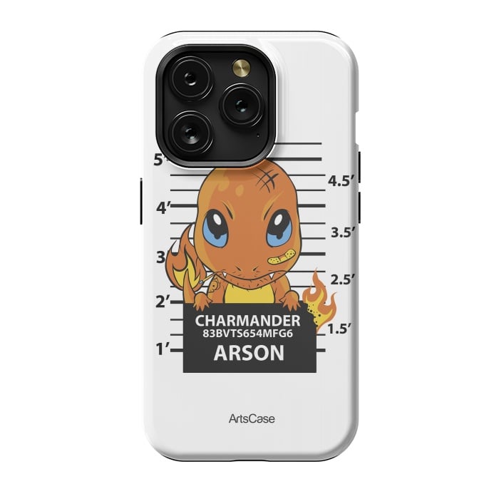 iPhone 15 Pro StrongFit Bring Home the Warmth: Charmander-Inspired Plush Toy by ArtsCase