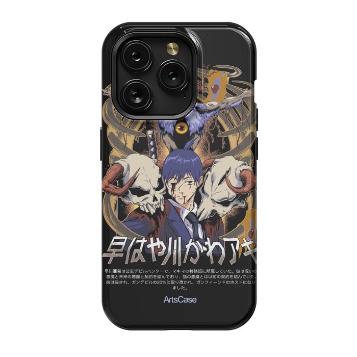 iPhone 15 Pro StrongFit Embrace the Darkness: Captivating Devil-Themed by ArtsCase